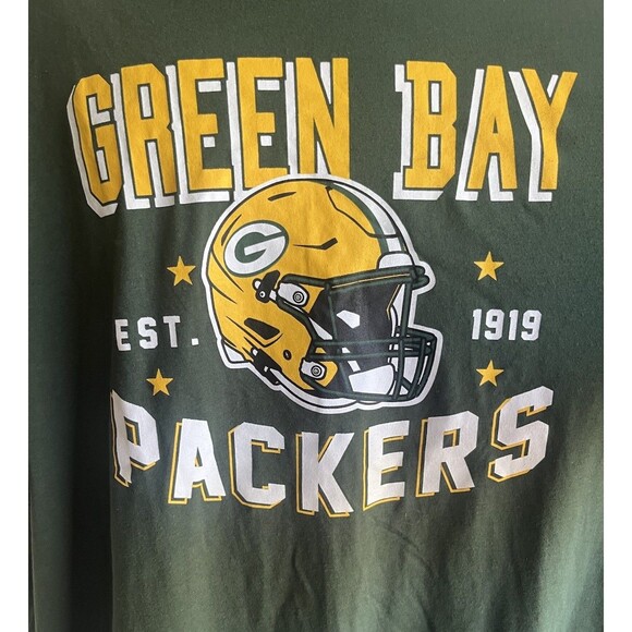 Vintage NFL Champion Helmet Green Bay Graphic Packers T-Shirt Men’s Size 4XL NWT - Picture 2 of 10